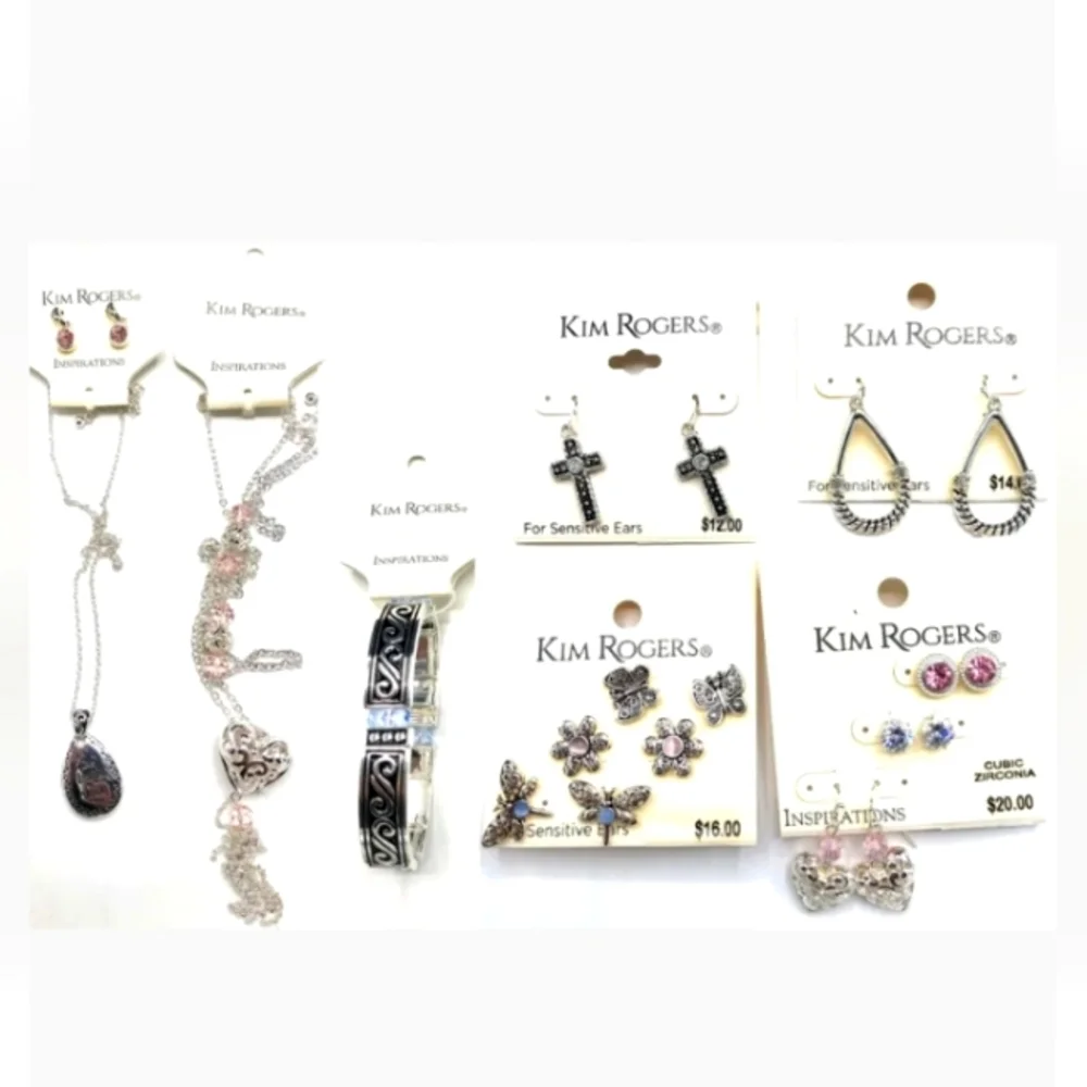 50 Pcs Jewelry- Kim Roger Earrings & Bracelets , Necklaces wholesale lot - Picture 1 of 3